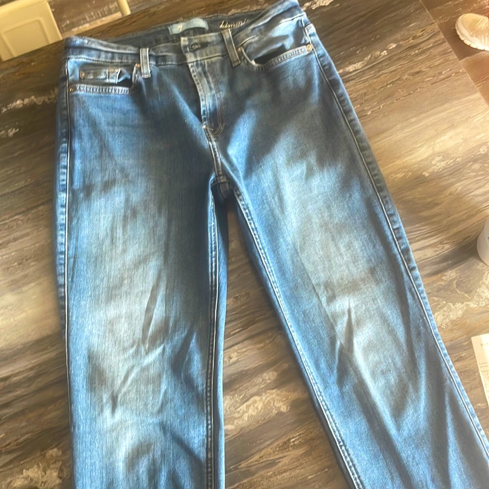 7 for all man kind denim “kimmie crop” size 31